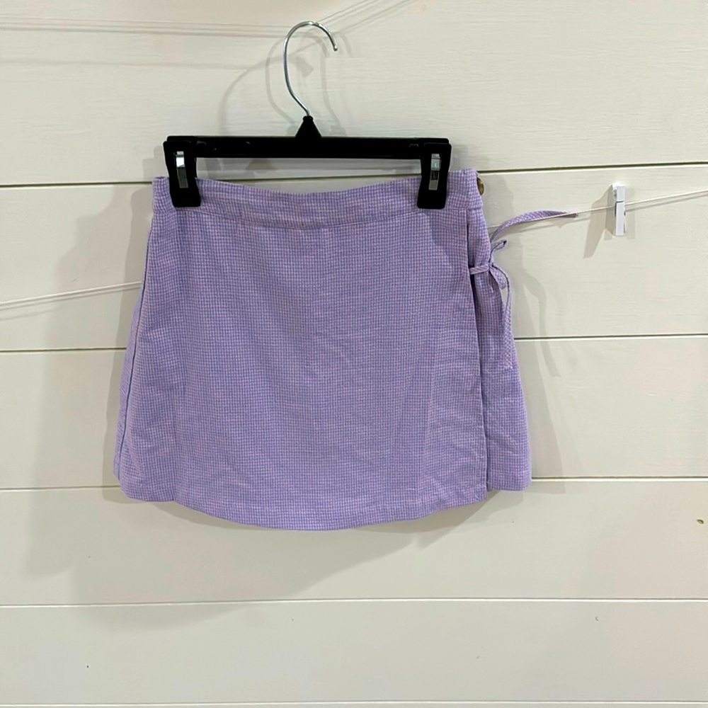 Zara Purple Checkered Skort